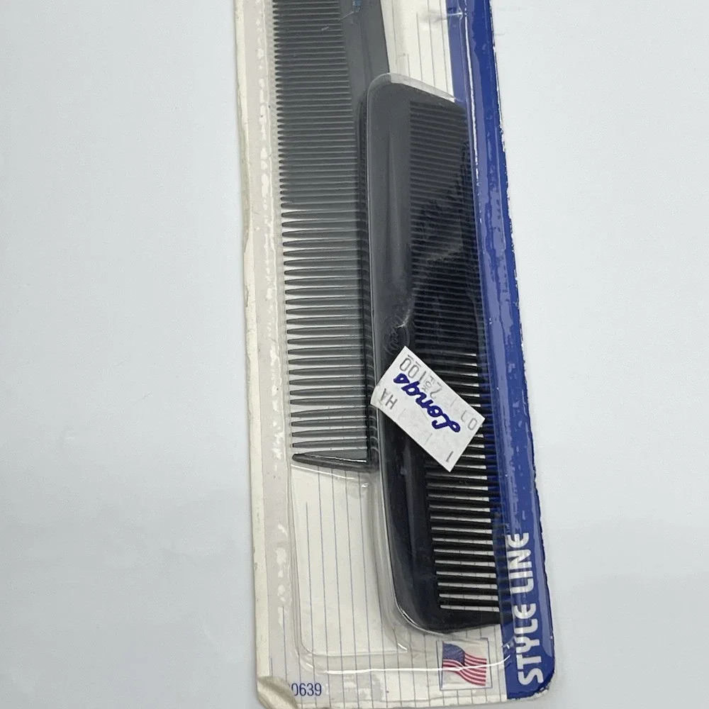 Vintage 1996 Goody Unbreakable Hair Combs 2 Pack #00639 USA Made 5